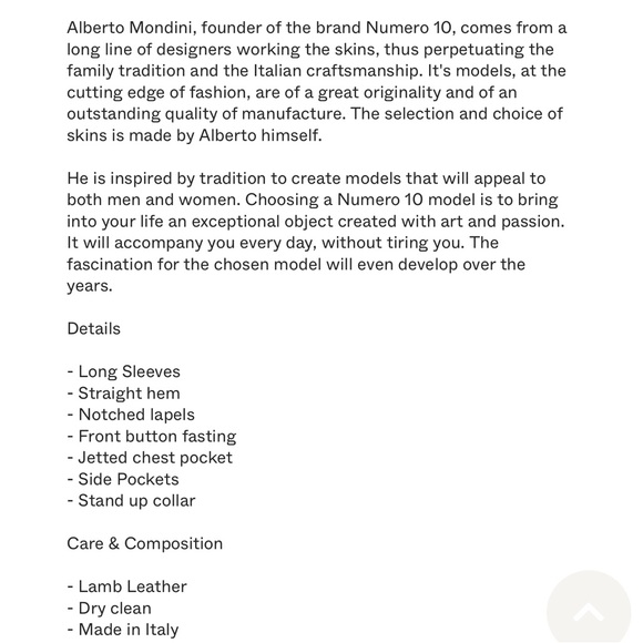 Numero 10 leather jacket - Picture 3 of 16